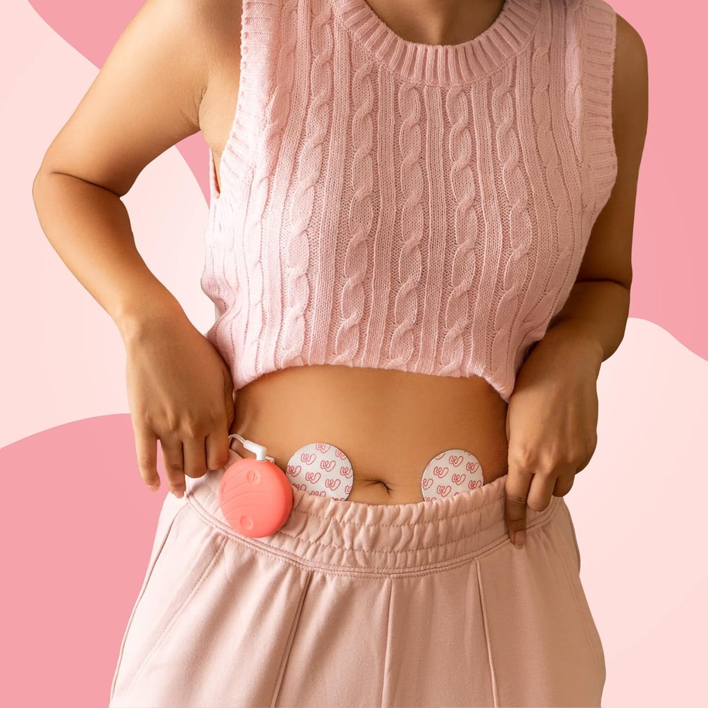 WELME Period Pain Relief Device Relief from Menstrual Cramp and Period Pain | Electric Rechargeable PATENTED TENS Technology 3+ years usage Easy to Wear Clinically Tested Drug Free No Side Effects